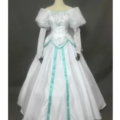 Cosrea Little Mermaid Ariel Embroidered Wedding Dress Cosplay Costume