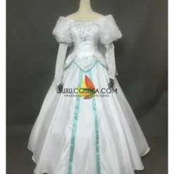 Cosrea Little Mermaid Ariel Embroidered Wedding Dress Cosplay Costume