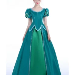 Cosrea Little Mermaid Ariel Emerald Green Cosplay Costume