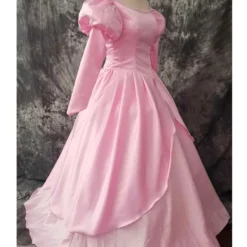Cosrea Little Mermaid Ariel Light Pink Satin Cosplay Costume