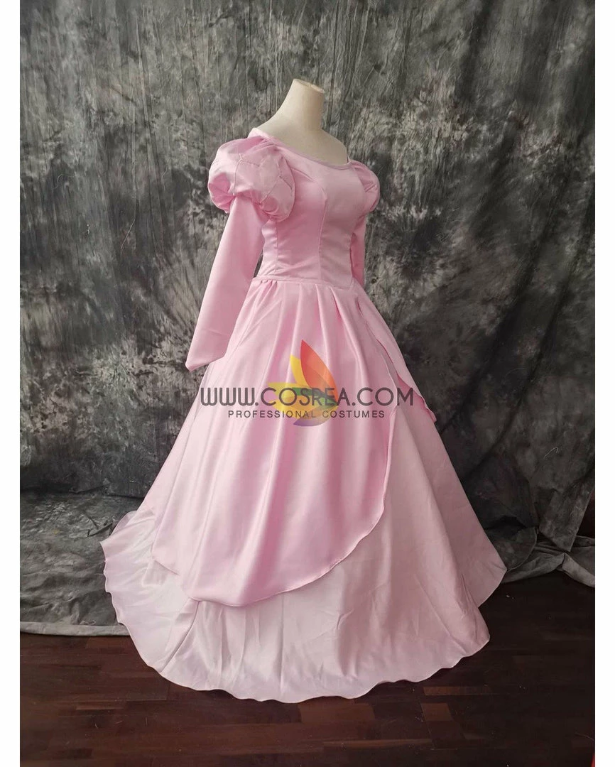 Cosrea Little Mermaid Ariel Light Pink Satin Cosplay Costume 5 Cosrea Little Mermaid Ariel Light Pink Satin Cosplay Costume