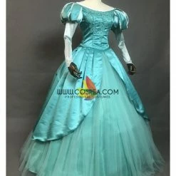 Cosrea Disney Inspired Little Mermaid Ariel Sapphire Teal Tulle Overlayer Cosplay Costume 11 Cosrea Disney Inspired Little Mermaid Ariel Sapphire Teal Tulle Overlayer Cosplay Costume