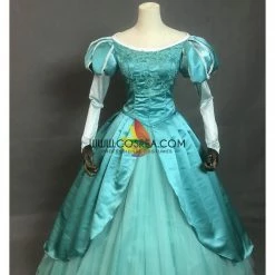 Cosrea Disney Inspired Little Mermaid Ariel Sapphire Teal Tulle Overlayer Cosplay Costume 14 Cosrea Disney Inspired Little Mermaid Ariel Sapphire Teal Tulle Overlayer Cosplay Costume
