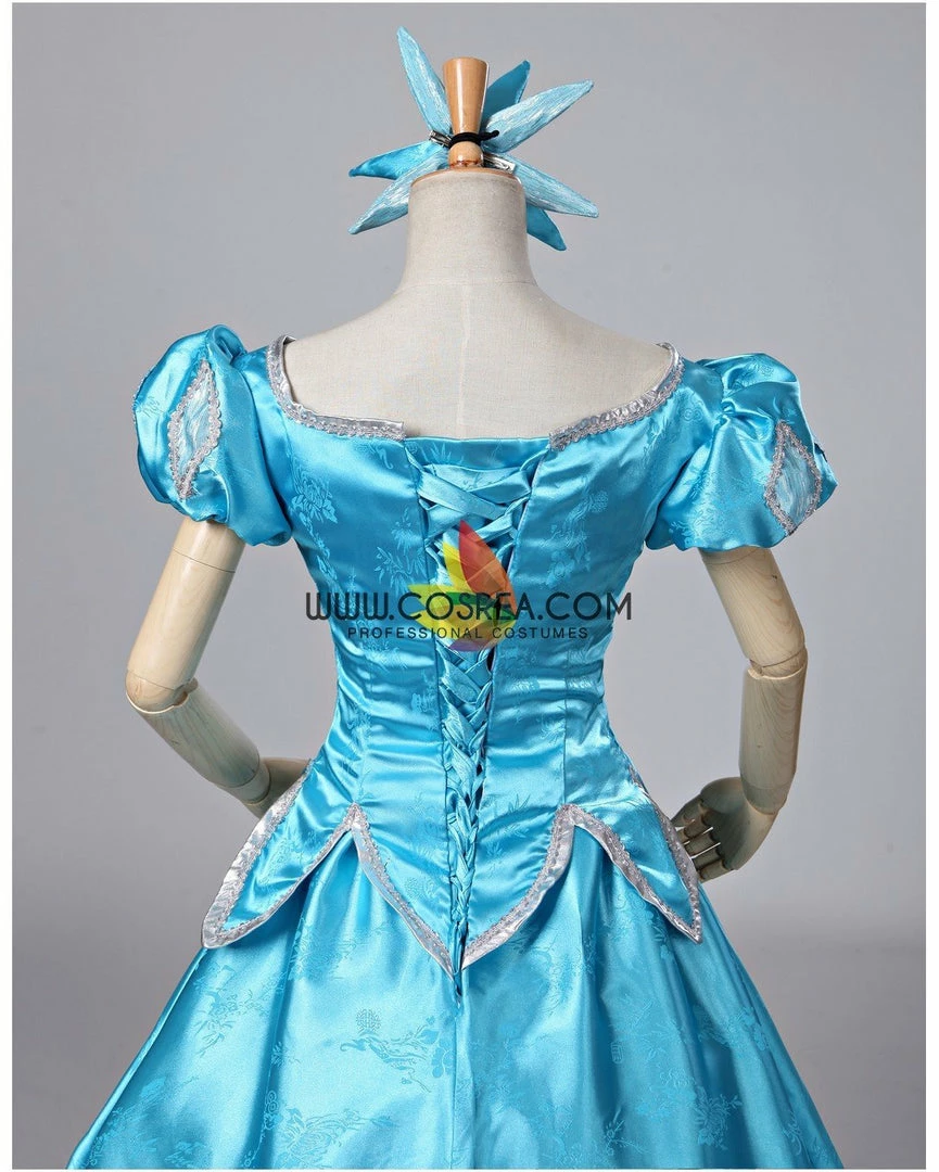 Cosrea Little Mermaid Ariel Turquoise Brocade Cosplay Costume Disney Inspired 10 Cosrea Little Mermaid Ariel Turquoise Brocade Cosplay Costume Disney Inspired