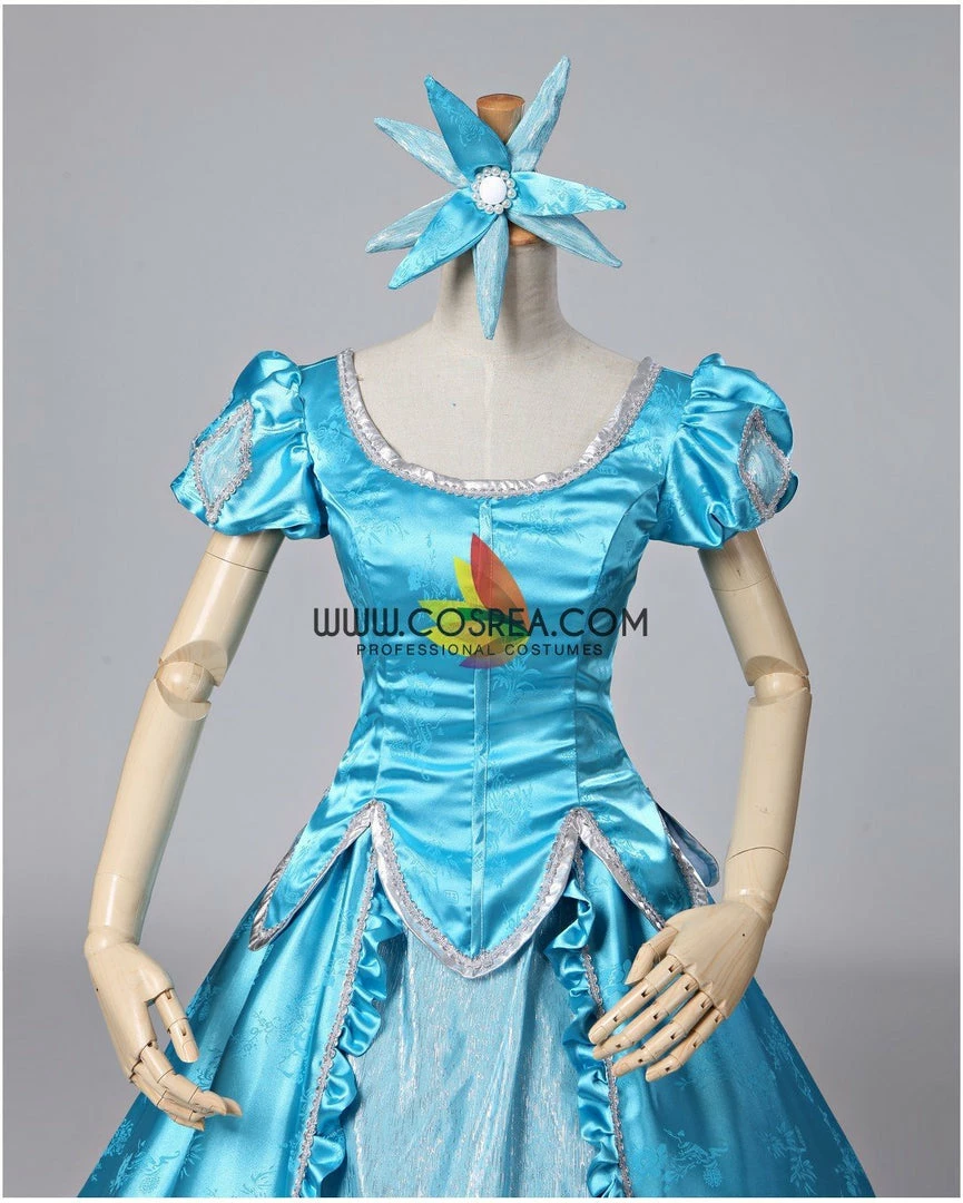 Cosrea Little Mermaid Ariel Turquoise Brocade Cosplay Costume Disney Inspired 9 Cosrea Little Mermaid Ariel Turquoise Brocade Cosplay Costume Disney Inspired