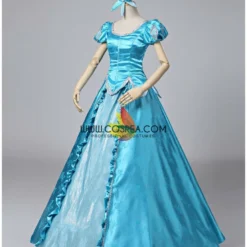 Cosrea Little Mermaid Ariel Turquoise Brocade Cosplay Costume Disney Inspired 13 Cosrea Little Mermaid Ariel Turquoise Brocade Cosplay Costume Disney Inspired