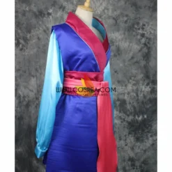 Cosrea Mulan Navy Blue Satin Cosplay Costume 13 Cosrea Mulan Navy Blue Satin Cosplay Costume