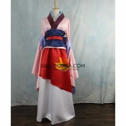 Cosrea Disney Inspired Mulan Satin Cosplay Costume
