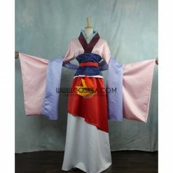 Cosrea Disney Inspired Mulan Satin Cosplay Costume