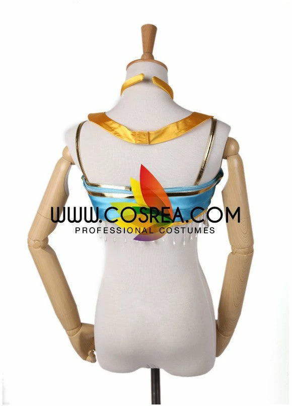 Cosrea Aladdin Jasmine Satin With Tassel Gems Cosplay Costume Disney Inspired 7 Cosrea Aladdin Jasmine Satin With Tassel Gems Cosplay Costume Disney Inspired