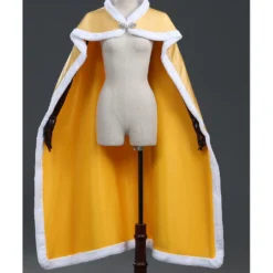 Cosrea Beauty And Beast Classic Belle Rose Gold Satin Cape Disney Inspired