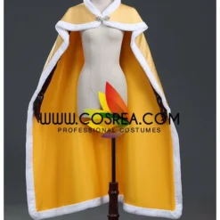 Cosrea Beauty And Beast Classic Belle Rose Gold Satin Cape Disney Inspired