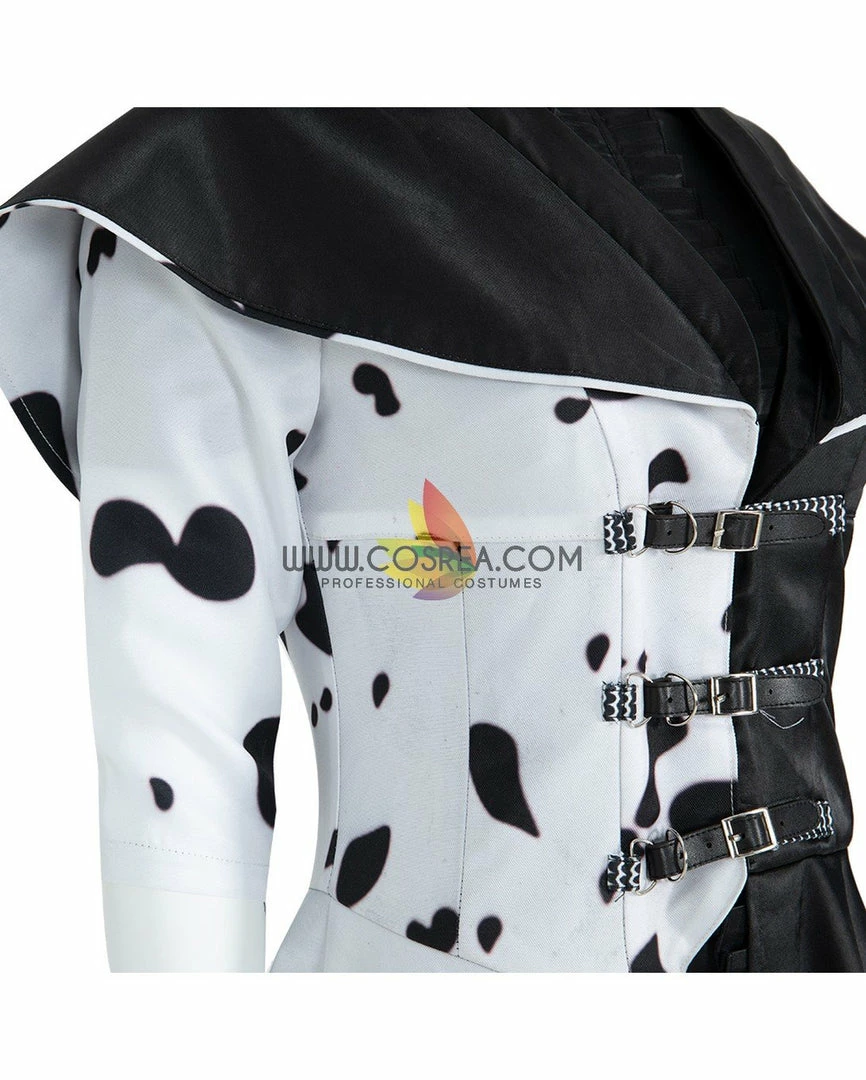 Cosrea Disney Cruella 2021 Movie 101 Dalmatian's Cosplay Costume Disney Inspired 8 Cosrea Disney Cruella 2021 Movie 101 Dalmatian's Cosplay Costume Disney Inspired