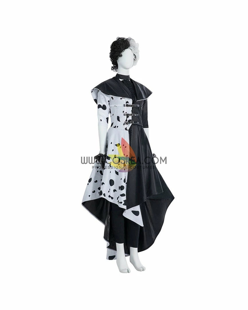 Cosrea Disney Cruella 2021 Movie 101 Dalmatian's Cosplay Costume Disney Inspired 4 Cosrea Disney Cruella 2021 Movie 101 Dalmatian's Cosplay Costume Disney Inspired