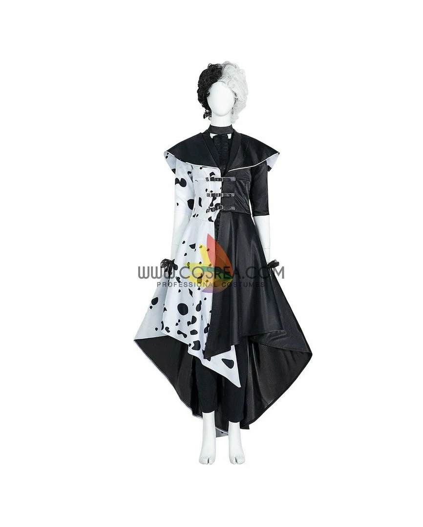 Cosrea Disney Cruella 2021 Movie 101 Dalmatian's Cosplay Costume Disney Inspired 5 Cosrea Disney Cruella 2021 Movie 101 Dalmatian's Cosplay Costume Disney Inspired