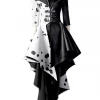 Cosrea Disney Inspired Disney Cruella 2021 Movie 101 Dalmatian's PU Leather Cosplay Costume 1 Cosrea Disney Inspired Disney Cruella 2021 Movie 101 Dalmatian's PU Leather Cosplay Costume