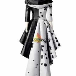 Cosrea Disney Inspired Disney Cruella 2021 Movie 101 Dalmatian's PU Leather Cosplay Costume 22 Cosrea Disney Inspired Disney Cruella 2021 Movie 101 Dalmatian's PU Leather Cosplay Costume