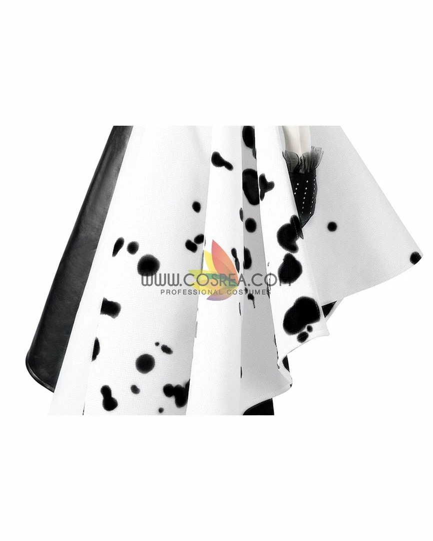Cosrea Disney Inspired Disney Cruella 2021 Movie 101 Dalmatian's PU Leather Cosplay Costume 11 Cosrea Disney Inspired Disney Cruella 2021 Movie 101 Dalmatian's PU Leather Cosplay Costume