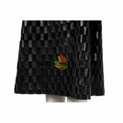 Cosrea Disney Cruella 2021 Movie Black Plaid PU Leather Cosplay Costume