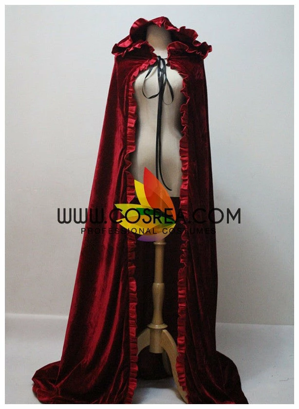 Cosrea Disney Inspired Disney Dark Red Velvet Cape 4 Cosrea Disney Inspired Disney Dark Red Velvet Cape