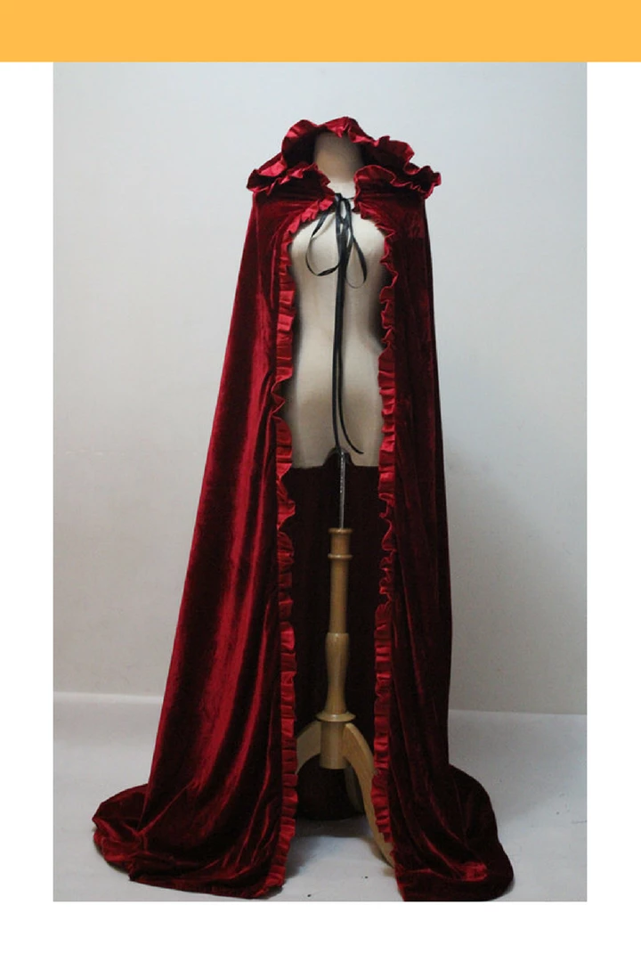 Cosrea Disney Inspired Disney Dark Red Velvet Cape 3 Cosrea Disney Inspired Disney Dark Red Velvet Cape