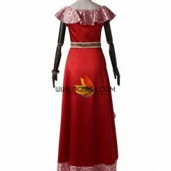 Cosrea Disney Inspired Elena Satin Brocade Cosplay Costume