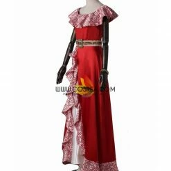 Cosrea Disney Inspired Elena Satin Brocade Cosplay Costume