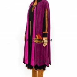 Cosrea Frozen 2 Anna Suede Fabric Cosplay Costume Disney Inspired