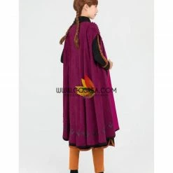 Cosrea Frozen 2 Anna Suede Fabric Cosplay Costume Disney Inspired