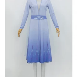 Cosrea Disney Inspired Frozen 2 Elsa Gradient Light Blue Cosplay Costume
