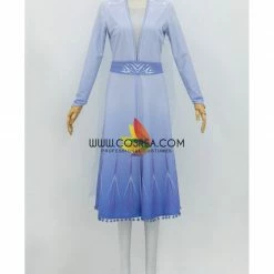 Cosrea Disney Inspired Frozen 2 Elsa Gradient Light Blue Cosplay Costume