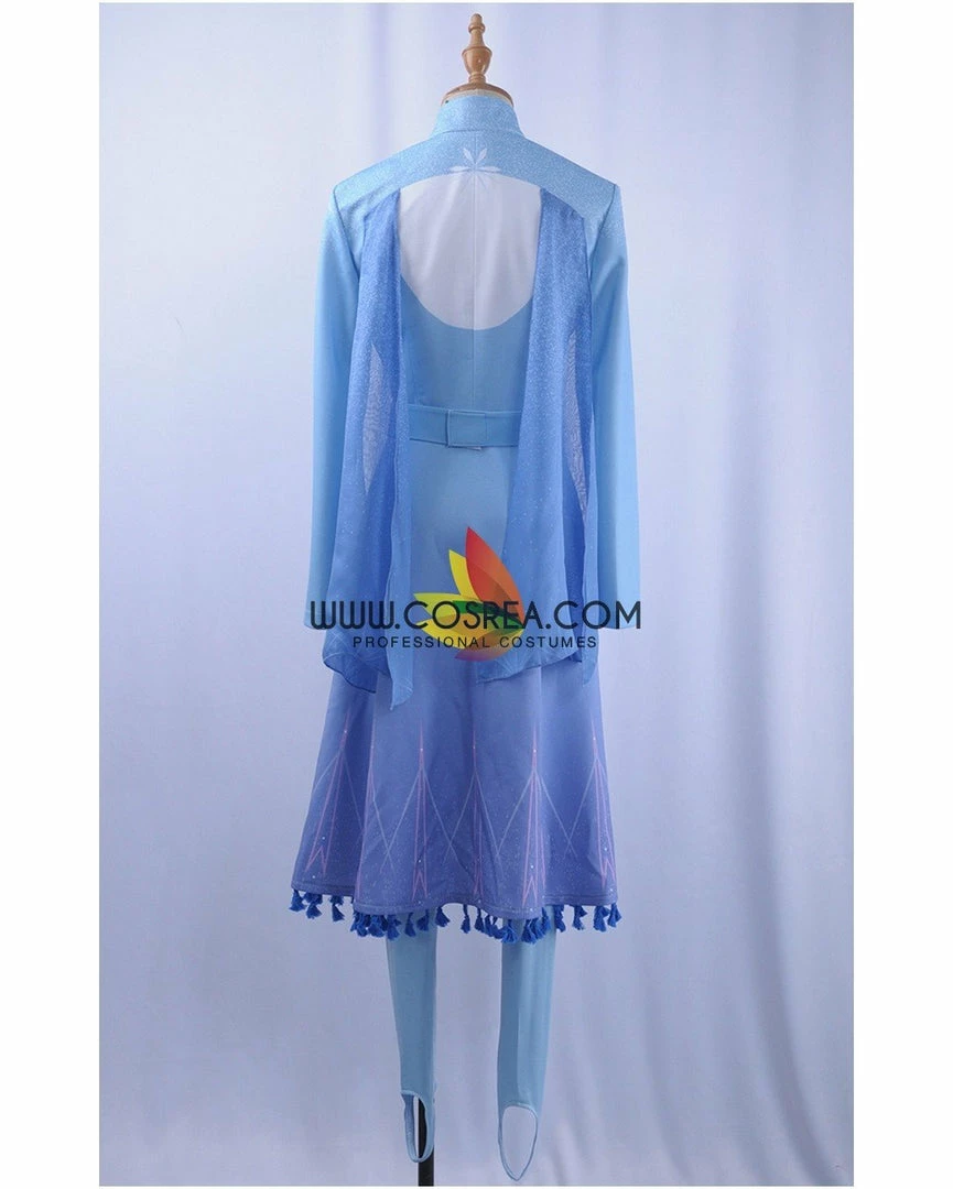 Cosrea Frozen 2 Elsa Light Blue With Tassel Cosplay Costume Disney Inspired 7 Cosrea Frozen 2 Elsa Light Blue With Tassel Cosplay Costume Disney Inspired