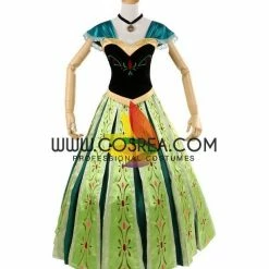 Cosrea Frozen Anna Coronation Classic Cosplay Costume Disney Inspired