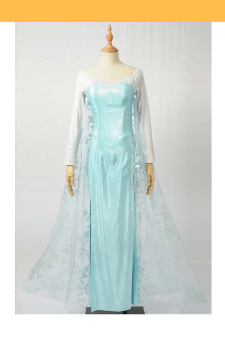 Cosrea Frozen Elsa Light Cyan Cosplay Costume 3 Cosrea Frozen Elsa Light Cyan Cosplay Costume