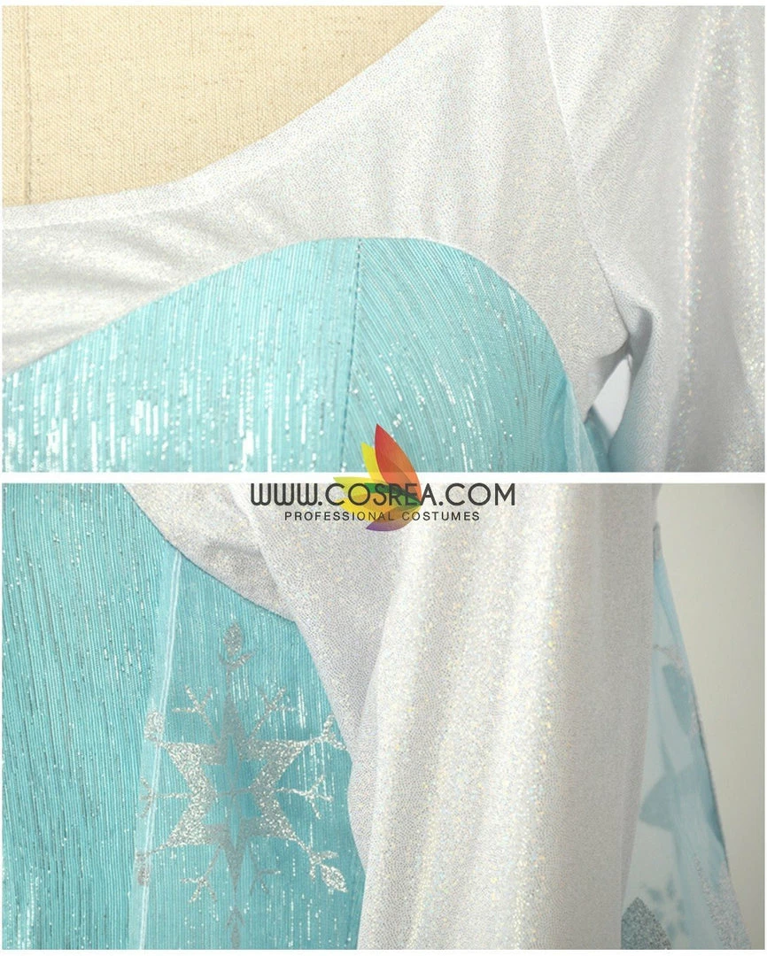 Cosrea Frozen Elsa Light Cyan Cosplay Costume 11 Cosrea Frozen Elsa Light Cyan Cosplay Costume