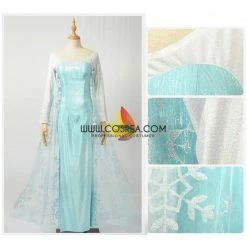 Cosrea Frozen Elsa Light Cyan Cosplay Costume 18 Cosrea Frozen Elsa Light Cyan Cosplay Costume