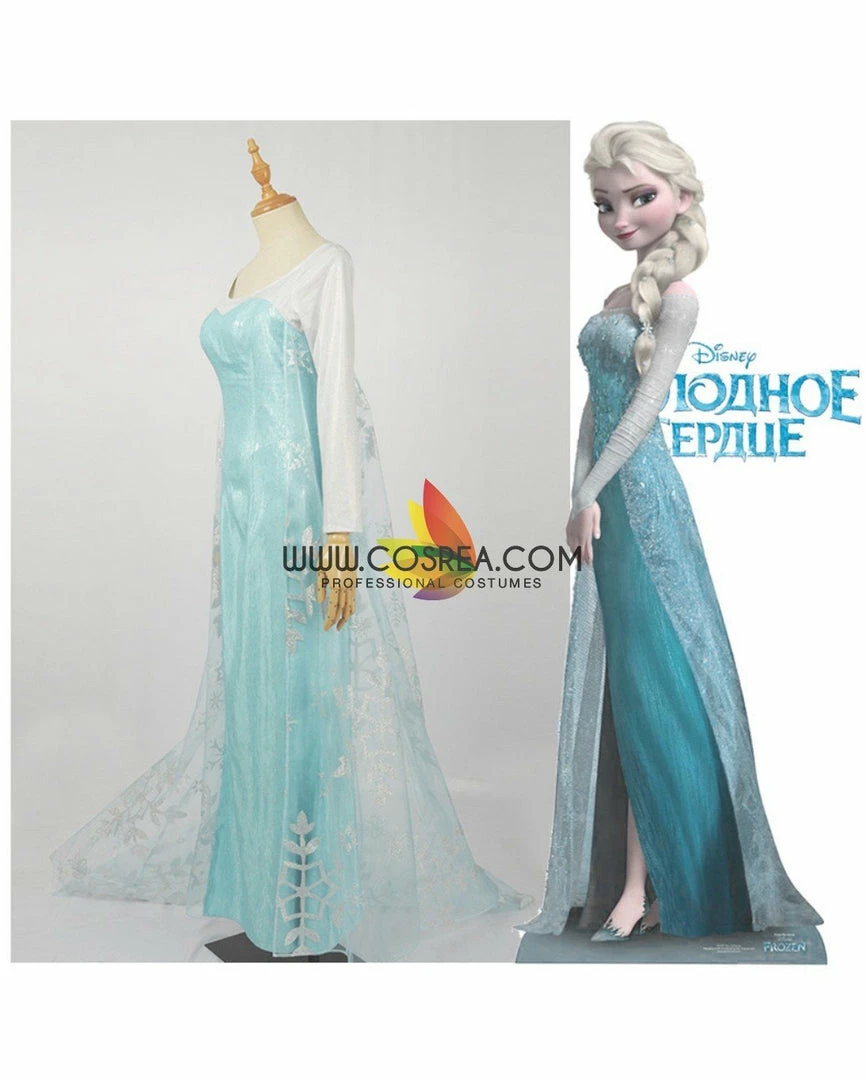 Cosrea Frozen Elsa Light Cyan Cosplay Costume 10 Cosrea Frozen Elsa Light Cyan Cosplay Costume
