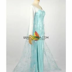 Cosrea Frozen Elsa Light Cyan Cosplay Costume 15 Cosrea Frozen Elsa Light Cyan Cosplay Costume