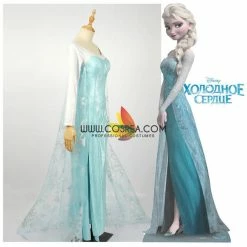 Cosrea Frozen Elsa Light Cyan Cosplay Costume 19 Cosrea Frozen Elsa Light Cyan Cosplay Costume