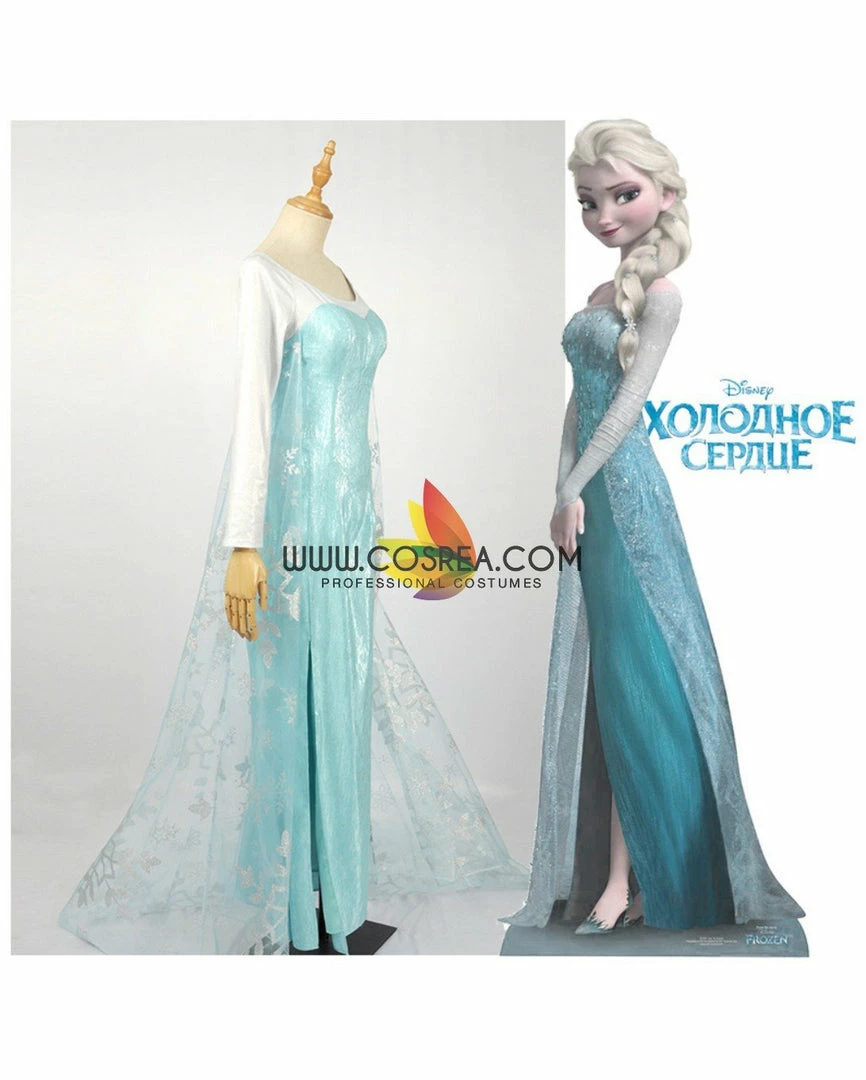 Cosrea Frozen Elsa Light Cyan Cosplay Costume 9 Cosrea Frozen Elsa Light Cyan Cosplay Costume