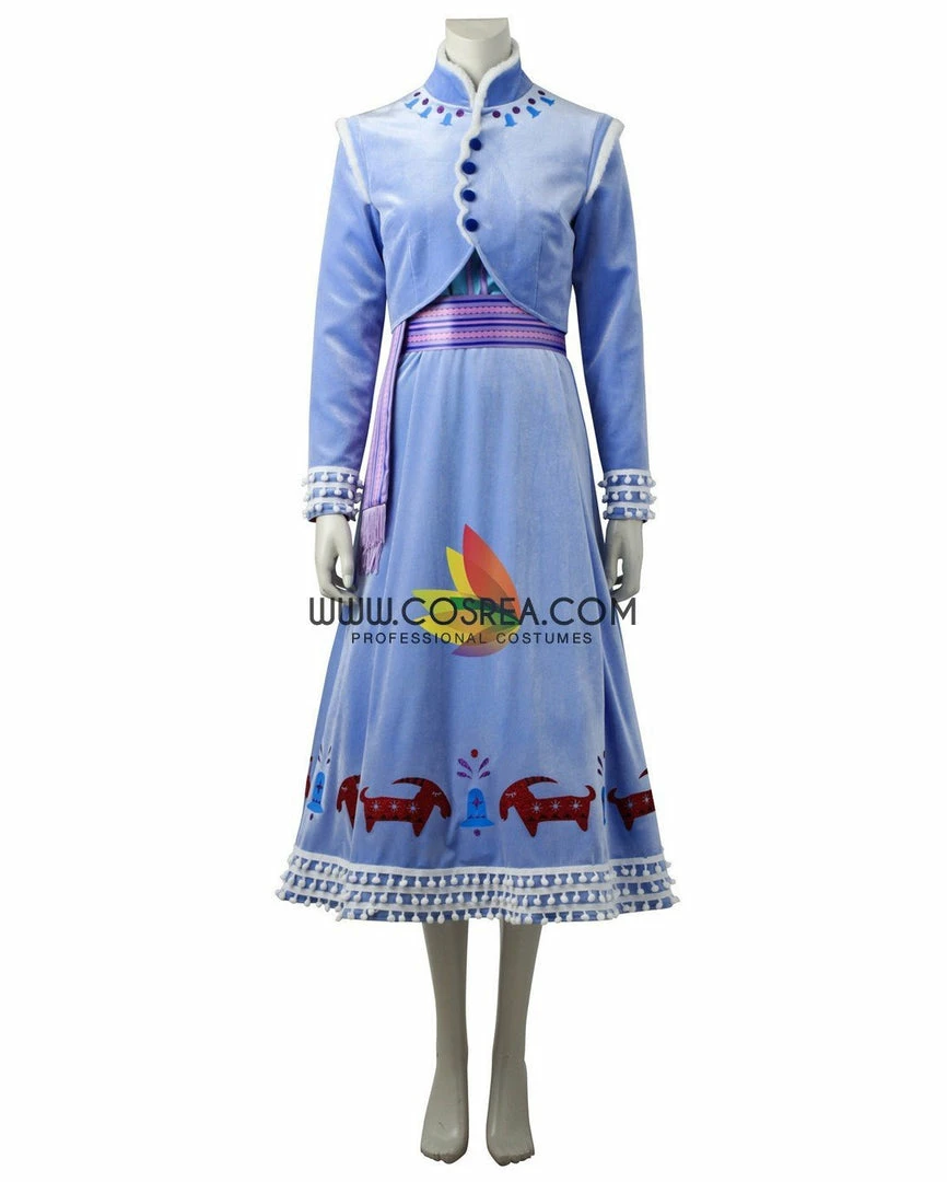 Cosrea Disney Inspired Frozen Olaf's Adventure Anna Velvet Cosplay Costume 4 Cosrea Disney Inspired Frozen Olaf's Adventure Anna Velvet Cosplay Costume