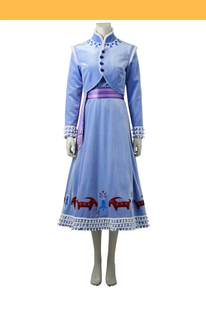 Cosrea Disney Inspired Frozen Olaf's Adventure Anna Velvet Cosplay Costume 3 Cosrea Disney Inspired Frozen Olaf's Adventure Anna Velvet Cosplay Costume
