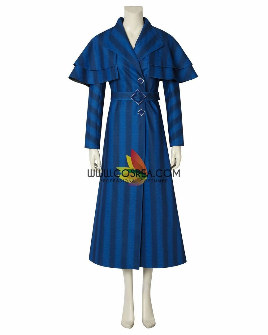Cosrea Mary Poppins Returns Navy Blue Uniformed Cosplay Costume 5 Cosrea Mary Poppins Returns Navy Blue Uniformed Cosplay Costume
