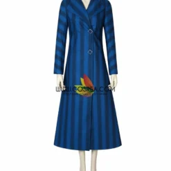 Cosrea Mary Poppins Returns Navy Blue Uniformed Cosplay Costume 22 Cosrea Mary Poppins Returns Navy Blue Uniformed Cosplay Costume