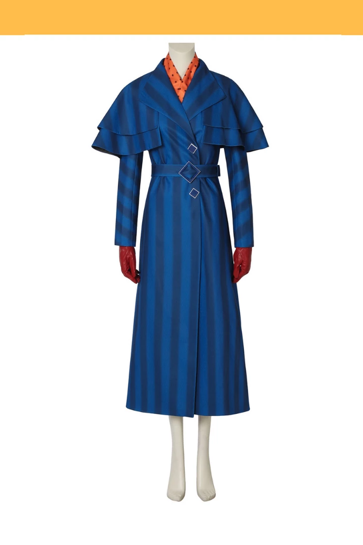 Cosrea Mary Poppins Returns Navy Blue Uniformed Cosplay Costume 3 Cosrea Mary Poppins Returns Navy Blue Uniformed Cosplay Costume