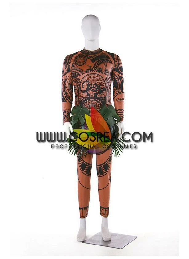 Cosrea Moana Chief Tui Printed Cosplay Costume 5 Cosrea Moana Chief Tui Printed Cosplay Costume