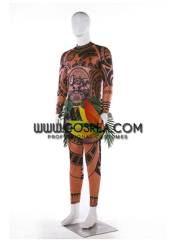 Cosrea Moana Chief Tui Printed Cosplay Costume 7 Cosrea Moana Chief Tui Printed Cosplay Costume