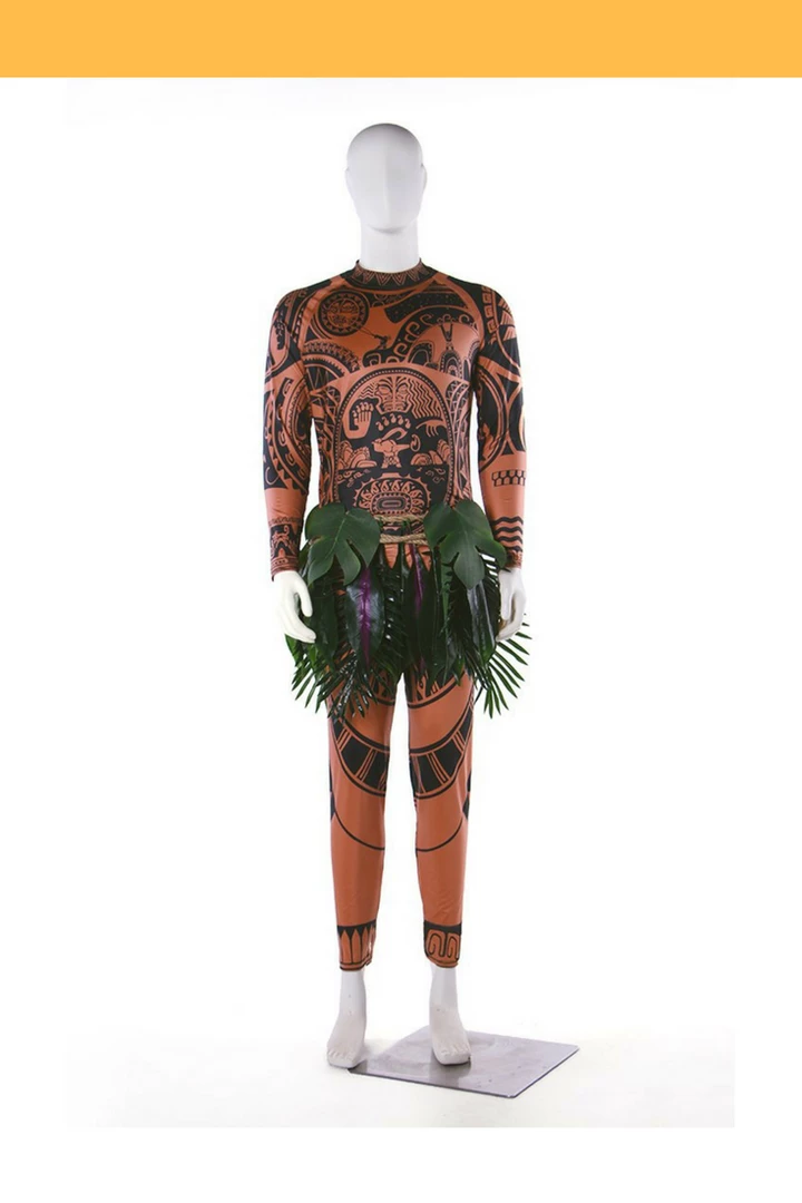 Cosrea Moana Chief Tui Printed Cosplay Costume 3 Cosrea Moana Chief Tui Printed Cosplay Costume