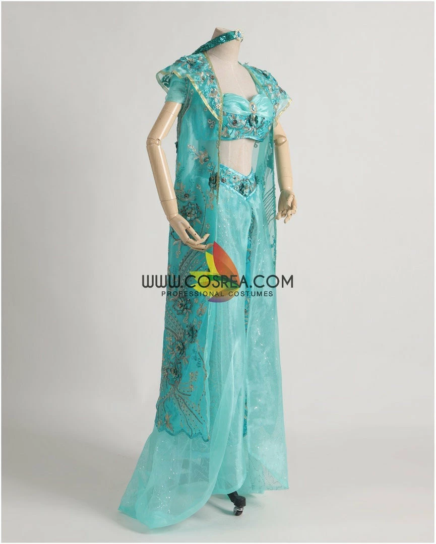 Cosrea Princess Jasmine Embroidered Costume With Matching Cape Disney Inspired 5 Cosrea Princess Jasmine Embroidered Costume With Matching Cape Disney Inspired