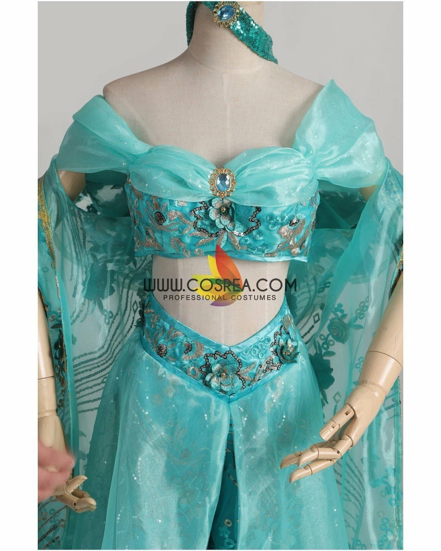 Cosrea Princess Jasmine Embroidered Costume With Matching Cape Disney Inspired 11 Cosrea Princess Jasmine Embroidered Costume With Matching Cape Disney Inspired
